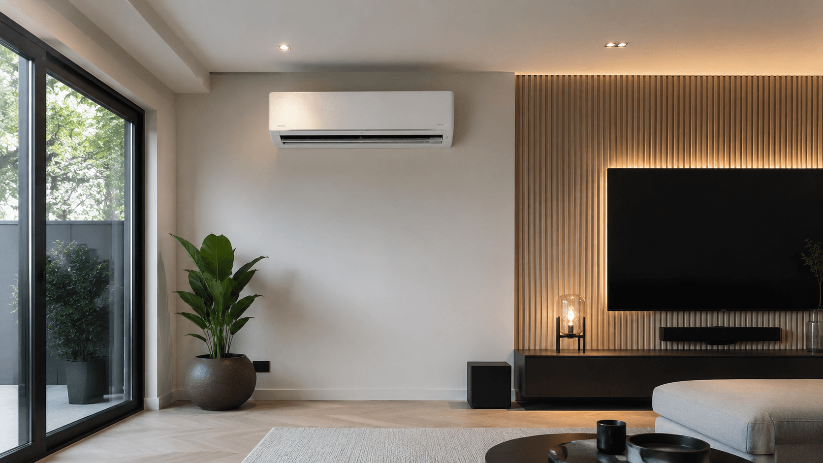 Monteur bij airco-unit